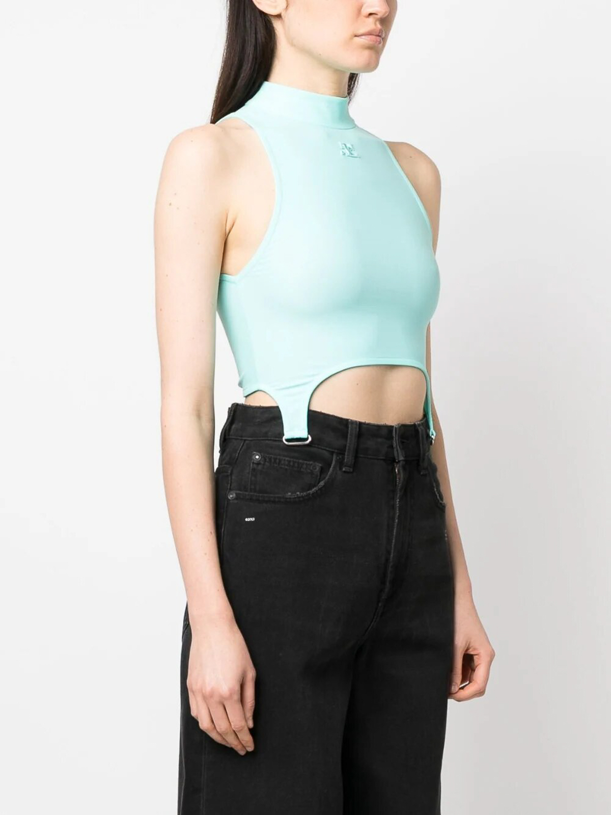 トップス archive courreges tank top light blue Courreges Tank top - Light Blue - Women | 123JTO134PA00437017