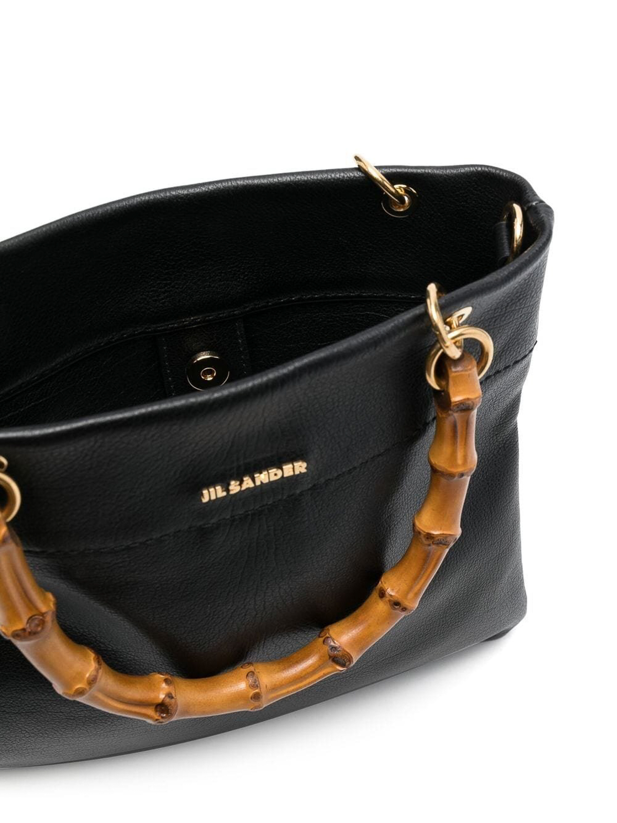 ★ JIL SANDER ★ BAMBOO SHOPPER SM トートバッグ JIL SANDER(ジルサンダー) BAMBOO SHOPPERハンドバッグJ07WC0019