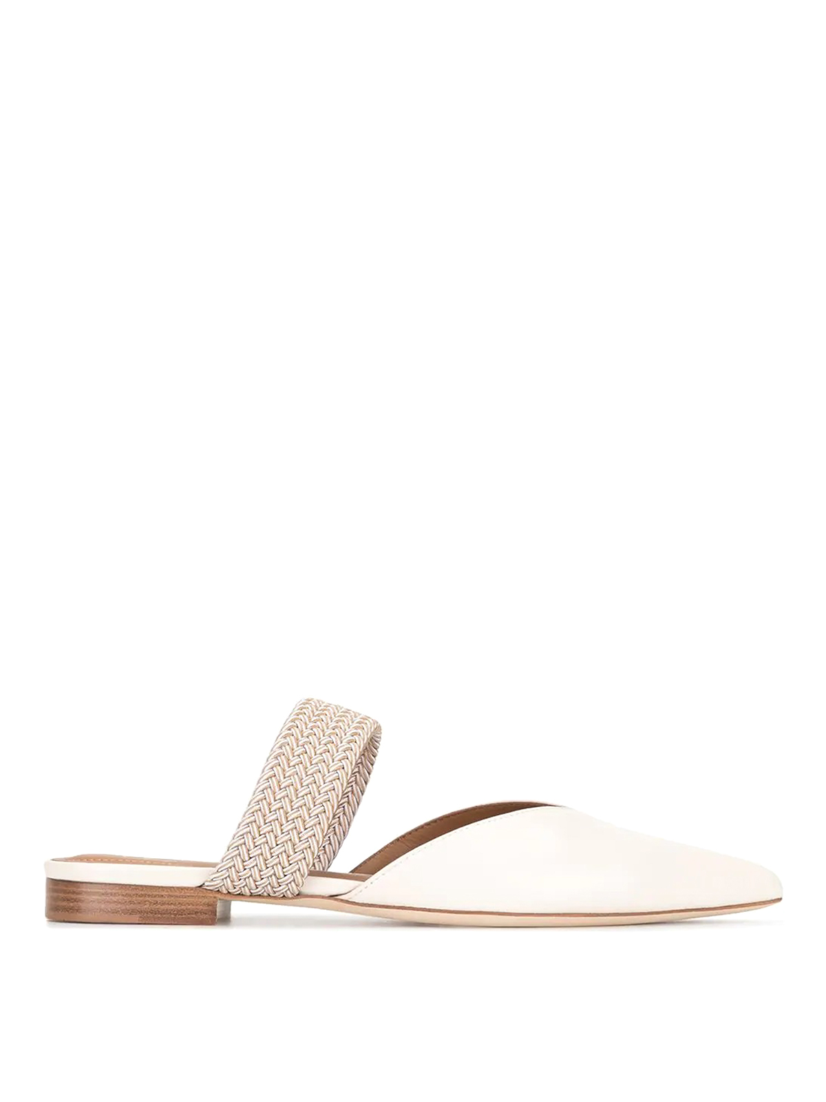 Malone Souliers Maureen Pointed Mules In Crema