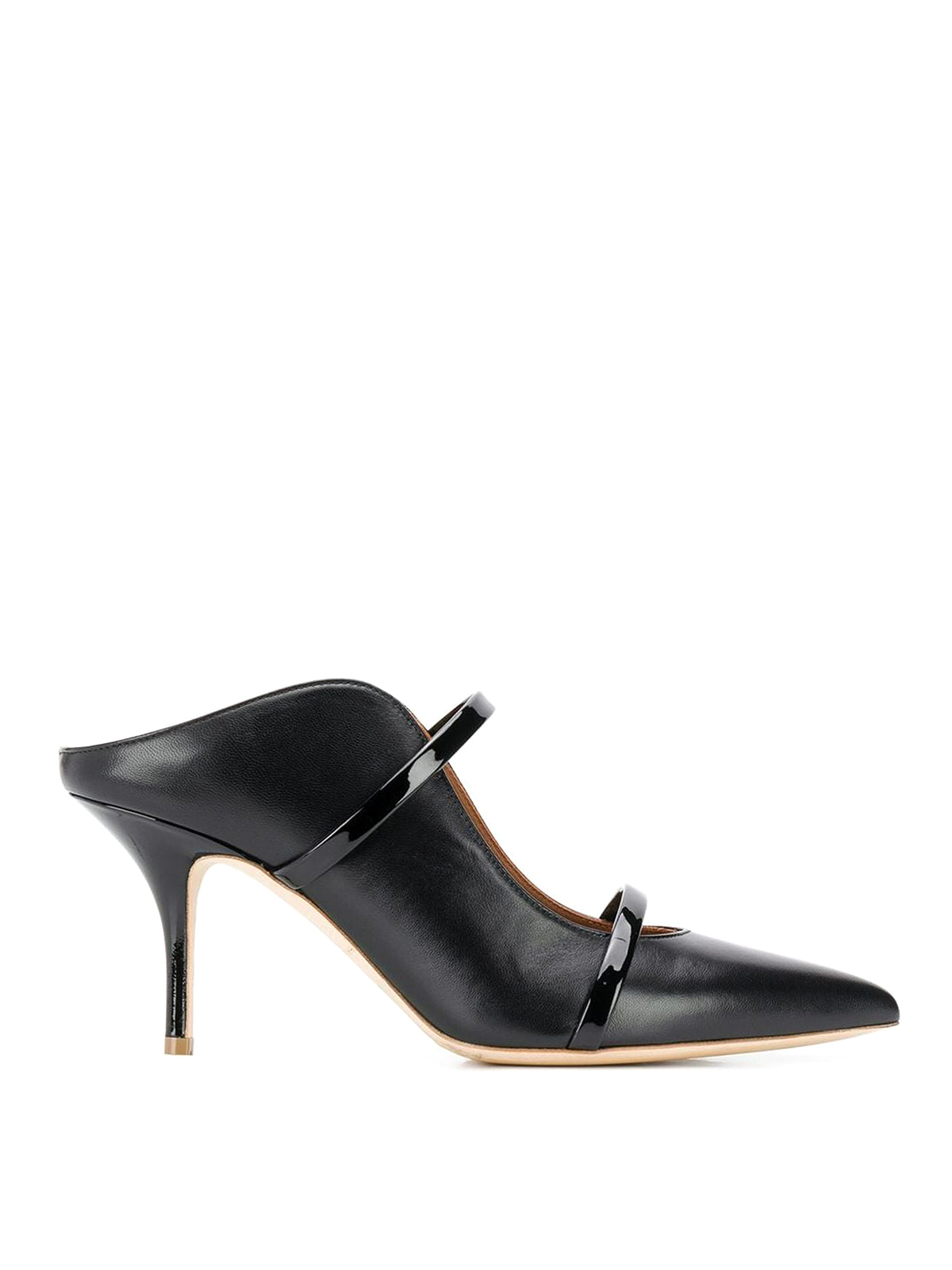 Malone Souliers High Heeled Shoes With Open Back In Negro