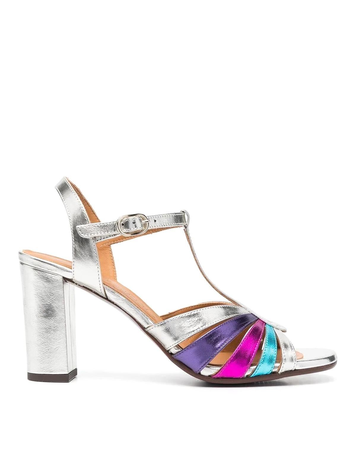 Chie Mihara Balta 90mm Metallic Sandals In Multicolor