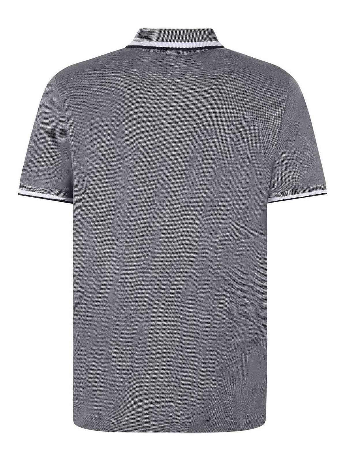 Shop Hugo Boss Boss Polo Shirt In Grey