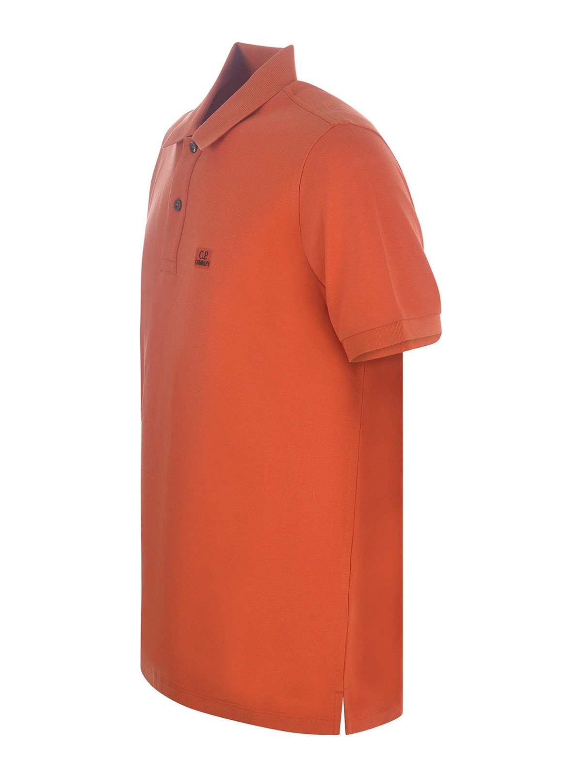 Shop C.p. Company Polo Shirt  In Cotton Piqu In Orange