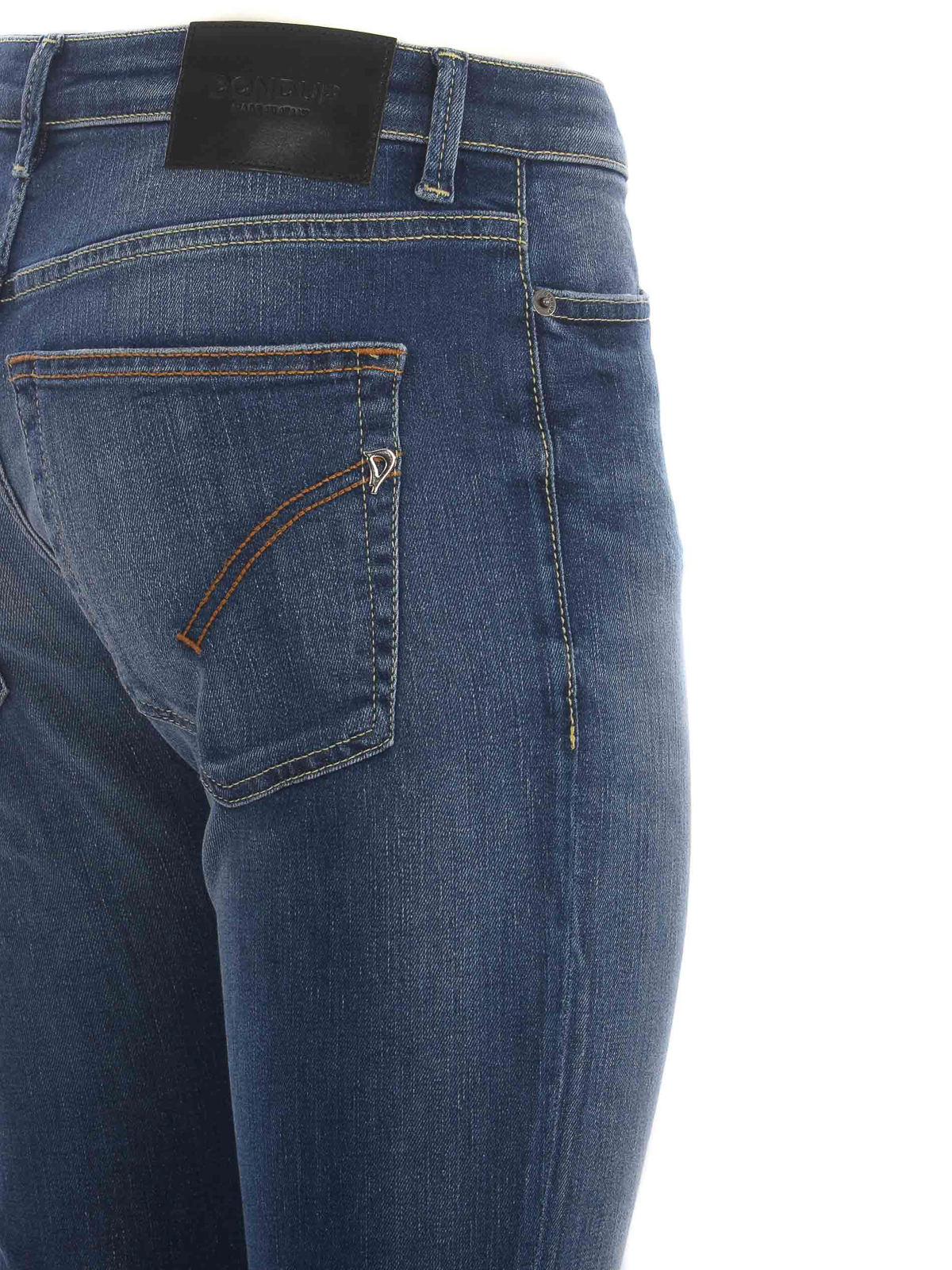 Shop Dondup Jeans   In Stretch Denim In Dark Wash