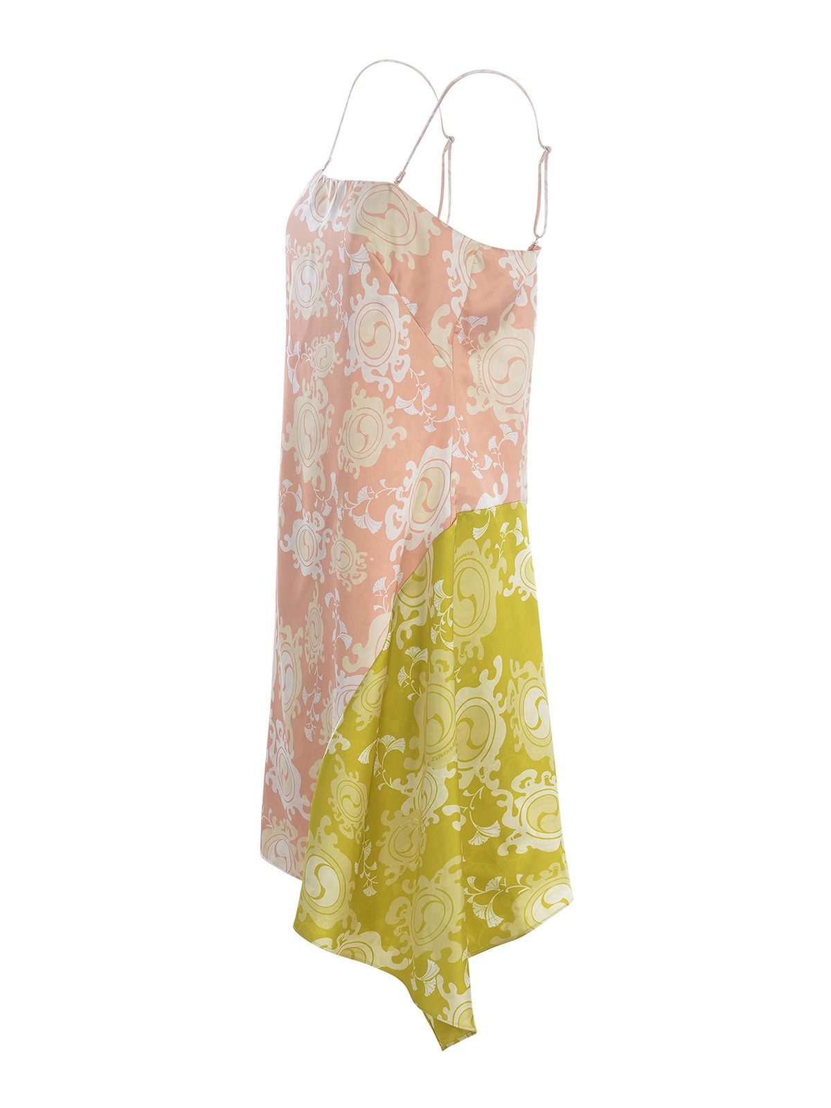 Shop Dsquared2 Short Dress  In Satin In Multicolour