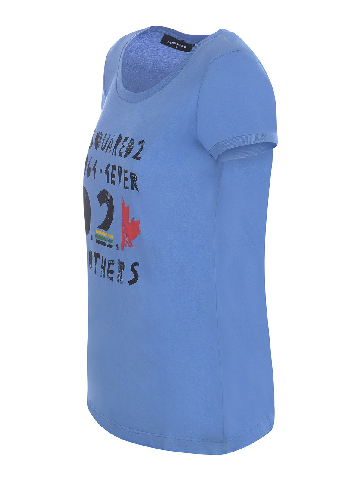 Shop Dsquared2 T-shirt  In Cotton In Light Blue