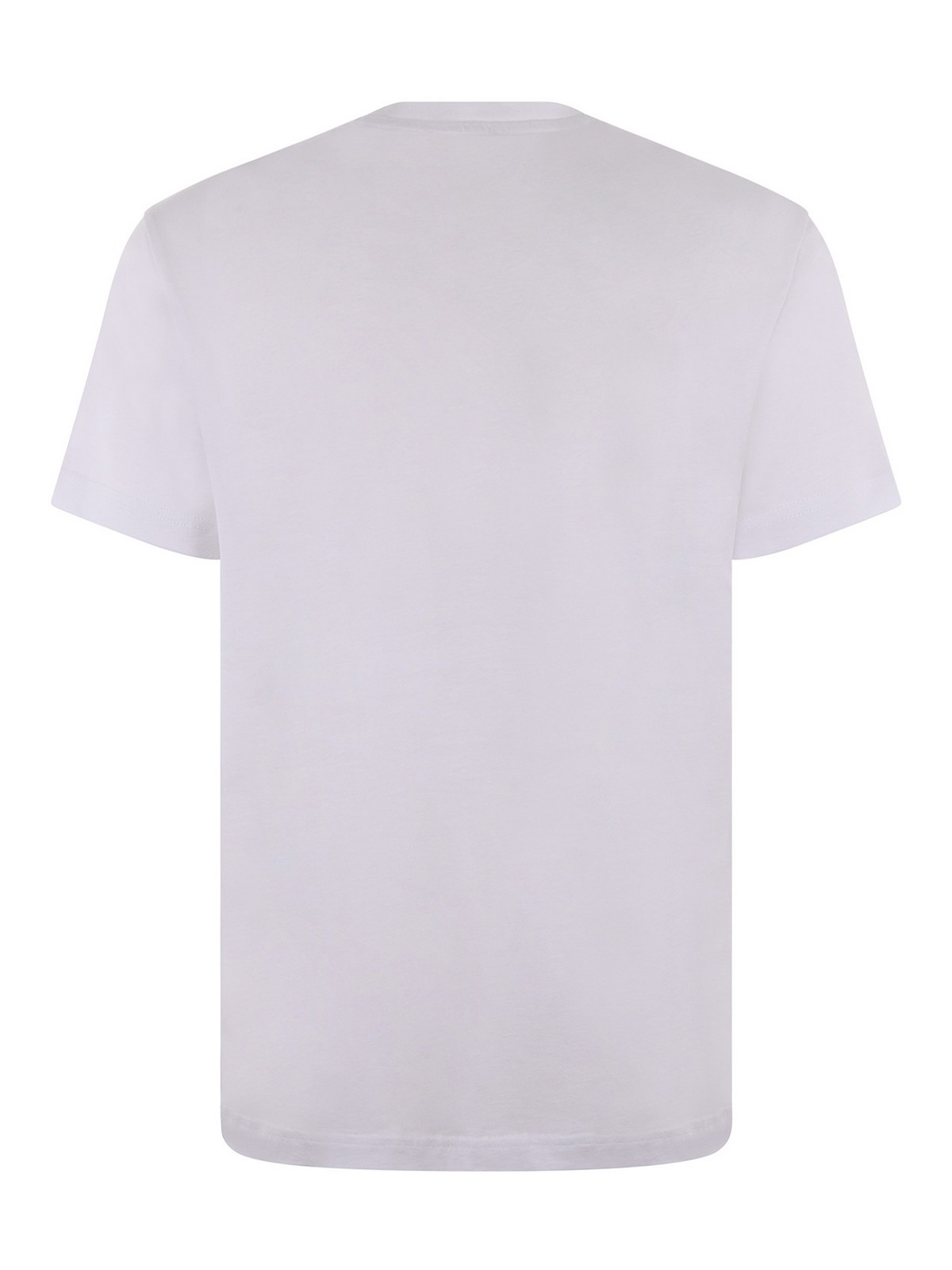Tシャツ・カットソー FAY Men T Shirts NPMB3481330UCXB001 White FAY T-SHIRT EMBROIDERY ON CHEST Man White | Mascheroni Store