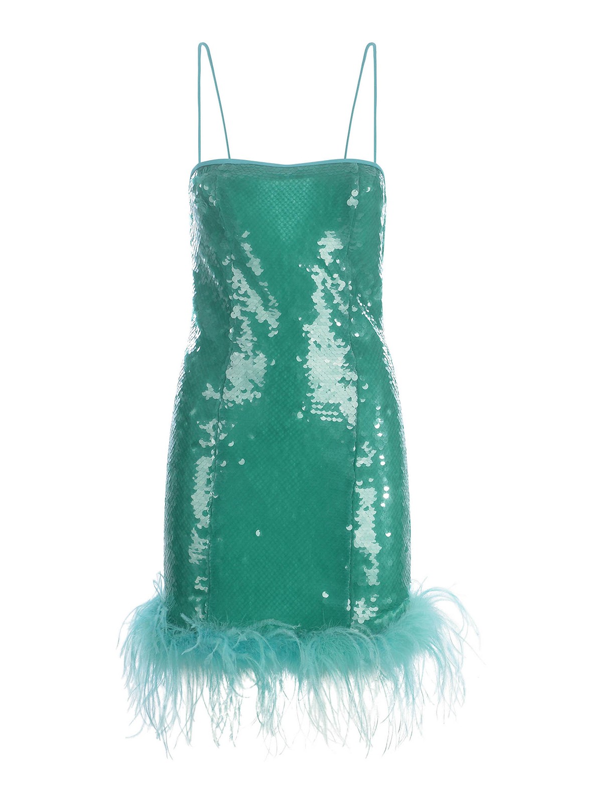 z supply winslet dress green Winslet Dress in Green Jelly Sequins main image 1