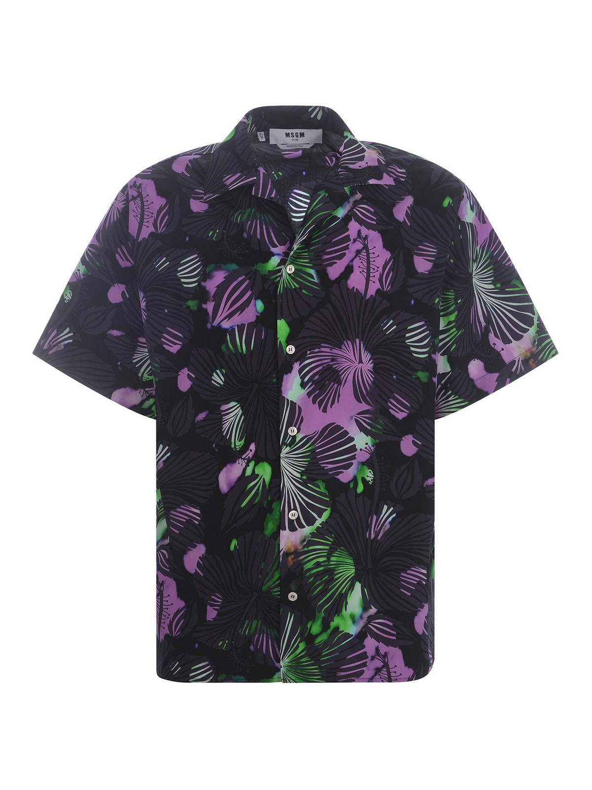 Msgm Shirt   In Cotton In Purple