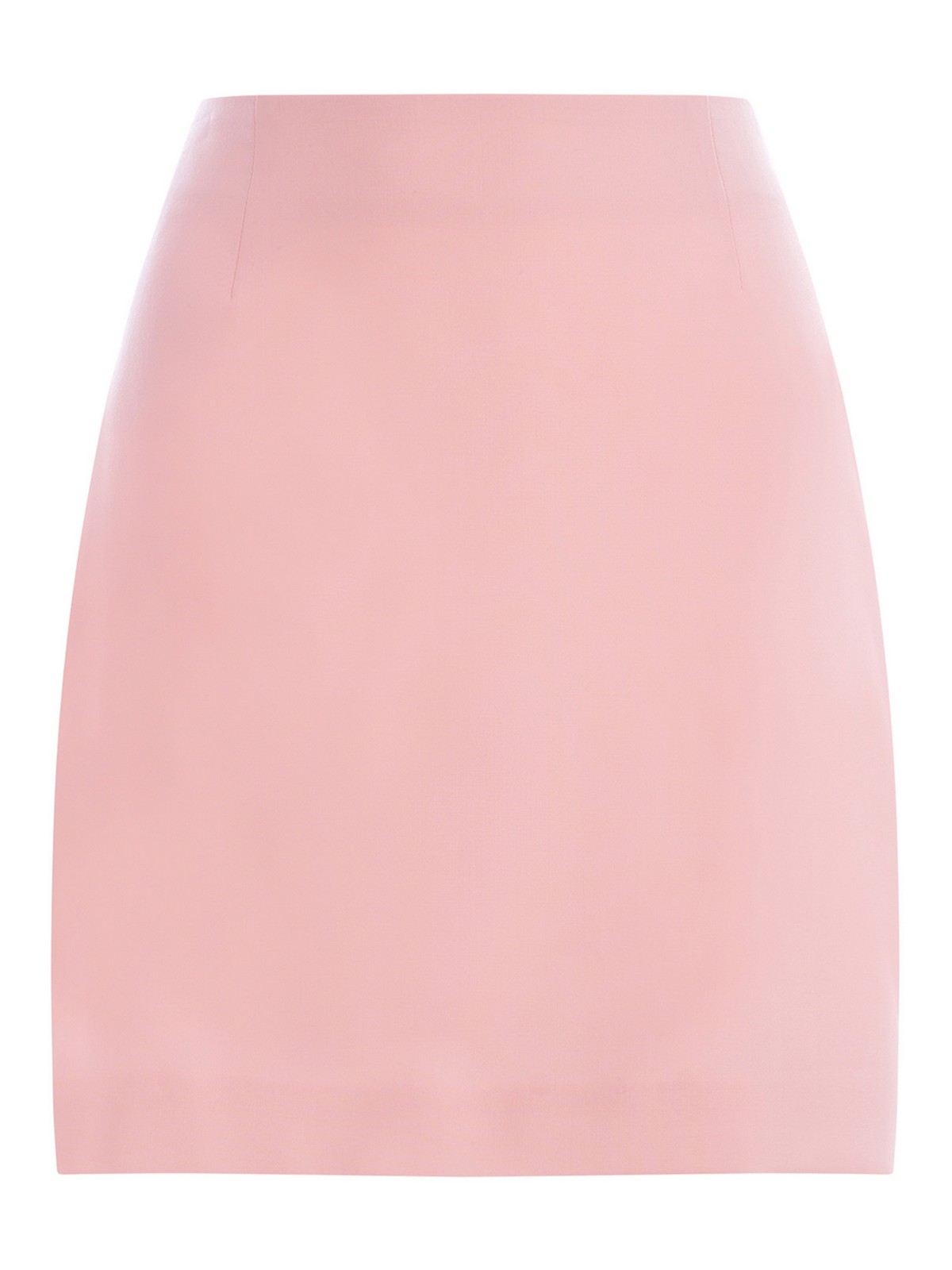 Shop Manuel Ritz Mini Skirt  In Fresh Wool In Nude & Neutrals
