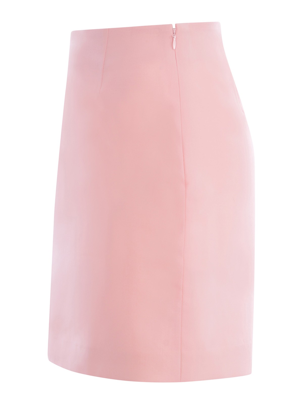 Shop Manuel Ritz Mini Skirt  In Fresh Wool In Nude & Neutrals