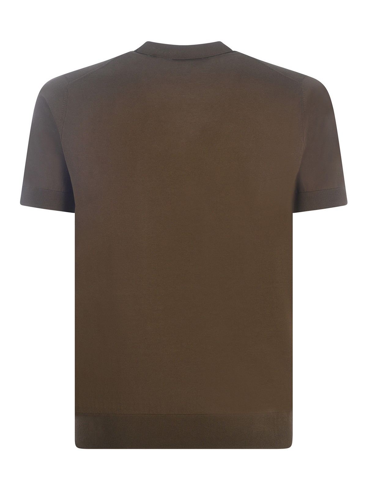 Shop Paolo Pecora T-shirt  In Cotton In Brown
