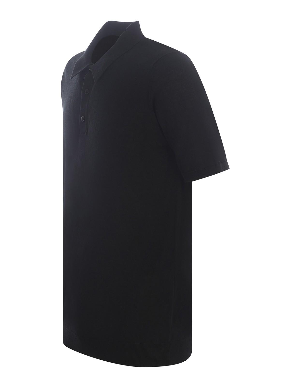 Shop Roberto Collina Polo Shirt  In Black