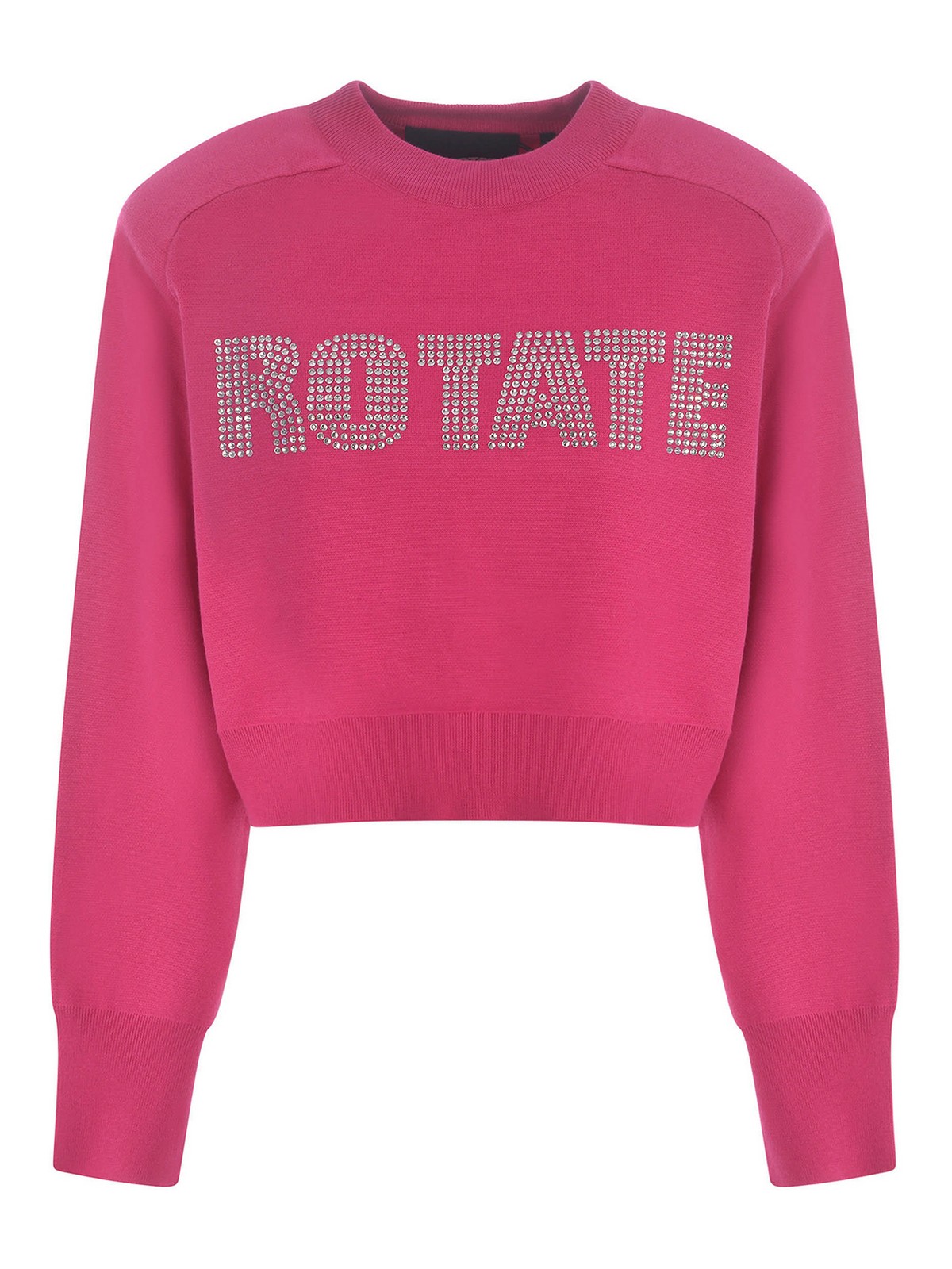 Shop Rotate Birger Christensen Sweatshirt  In Cotton And Cashmere Blend In Multicolour