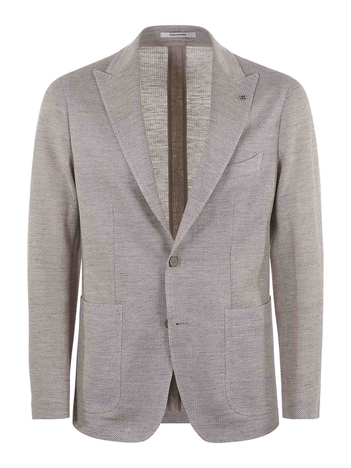 Shop Tagliatore Jacket In Light Grey