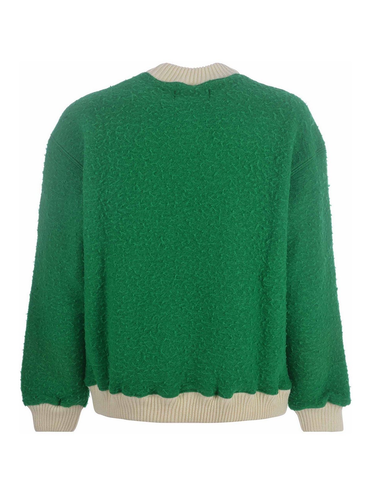 Bonsai Sweater in blend wool - Green - Men|CA001GREEN