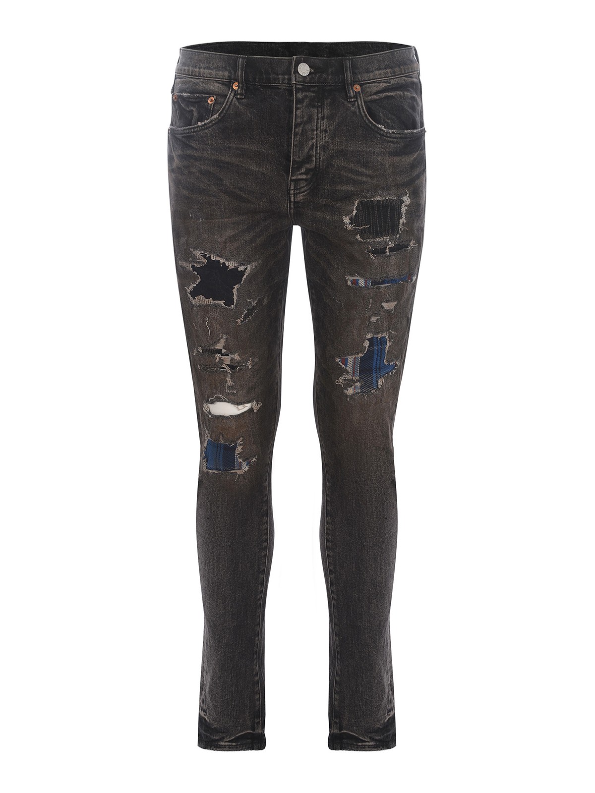 Purple Brand Jeans - Dirty Ripped - White - P002 – Dabbous