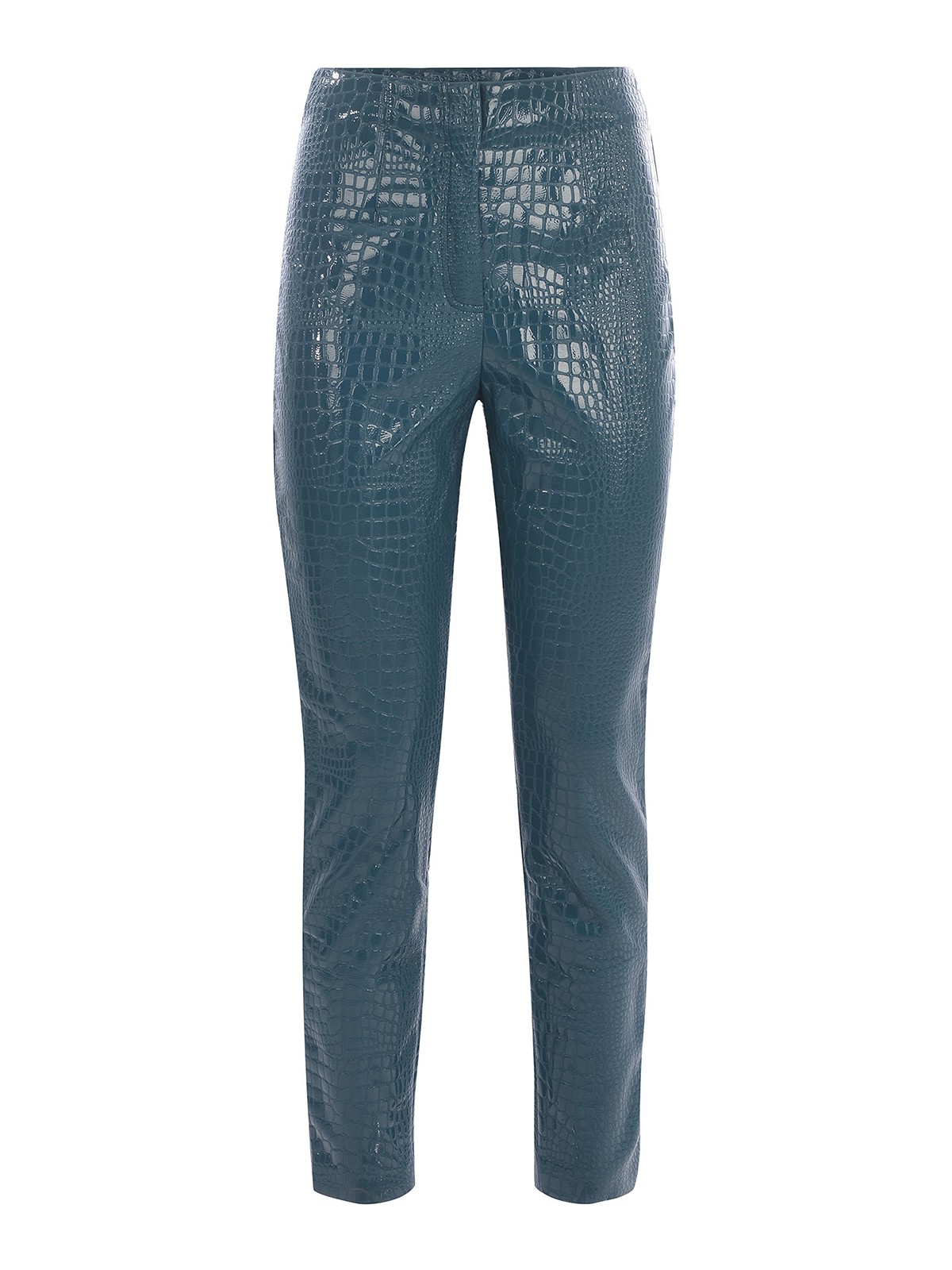 Shop Rotate Birger Christensen Trousers Rotate Faux Leather In Blue