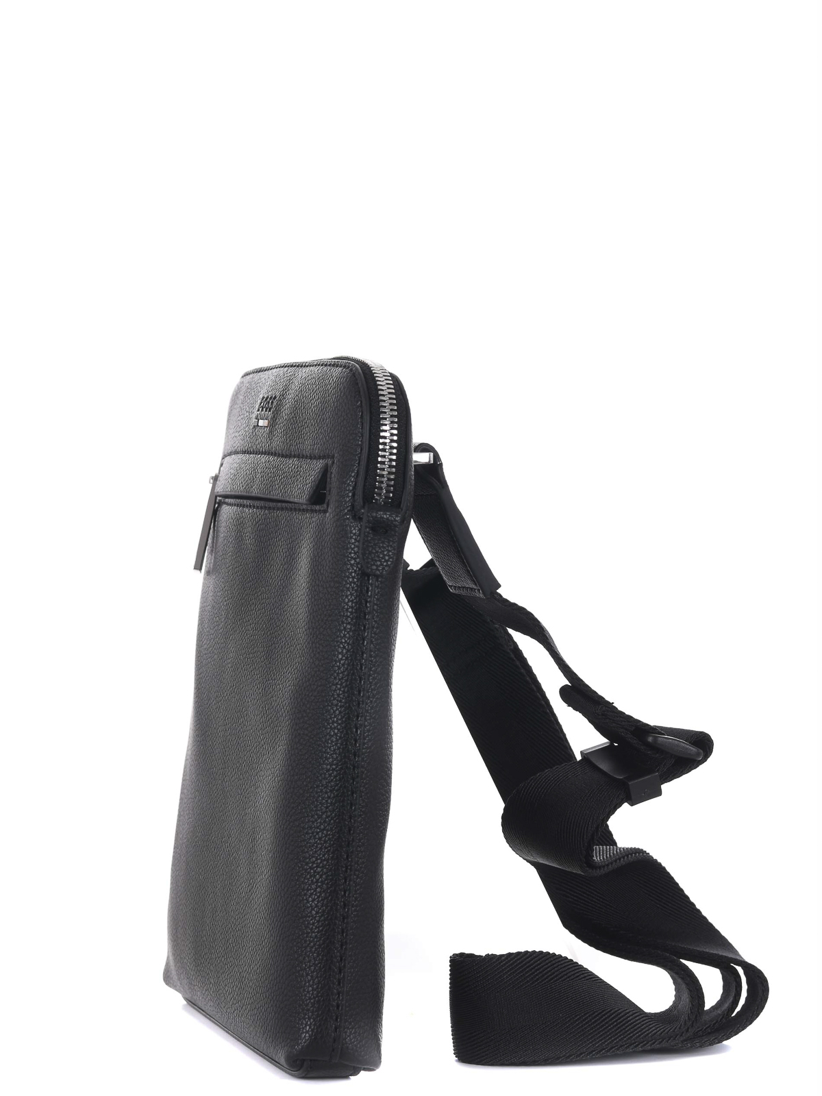 HUGO BOSS Mila Black leather Double handle bag purse business carry-all |  eBay