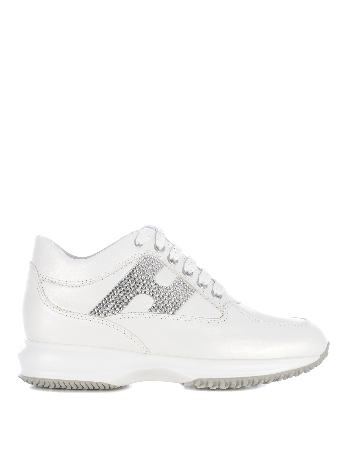 Hogan Sneakers   In Leather In White