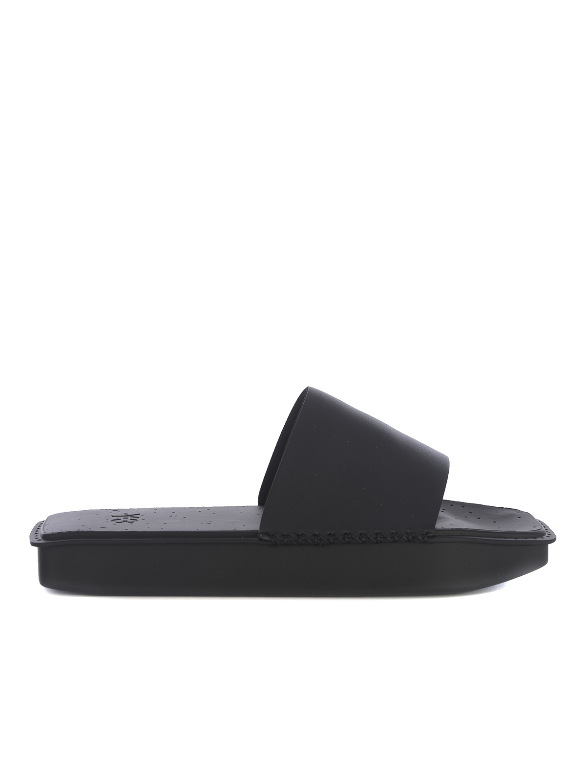 Shop Y-3 Slippers  Water Slide In Rubber In Black