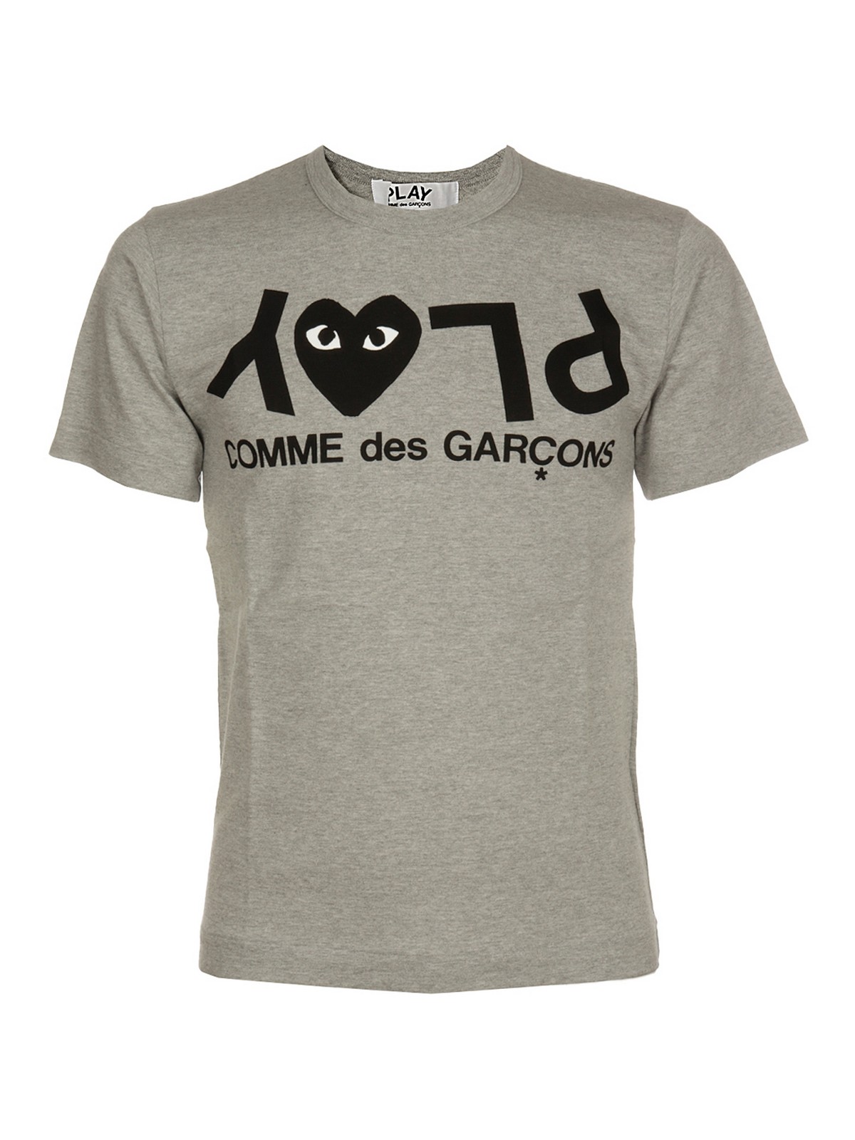 Comme Des Garçons Play T-shirt In Grey