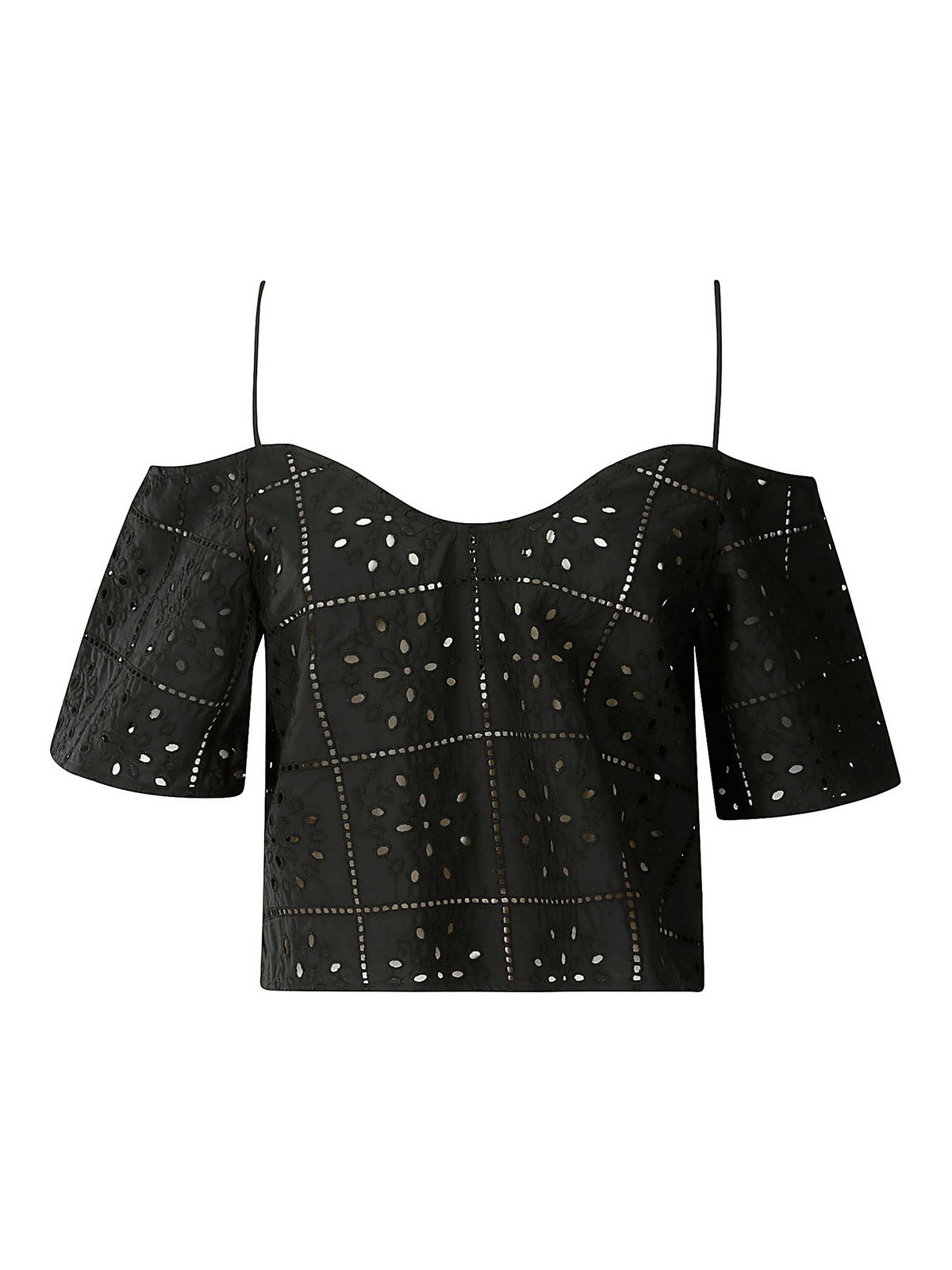 Tops und Tank Tops Ganni - Top - Schwarz - F7846099 | THEBS [iKRIX]