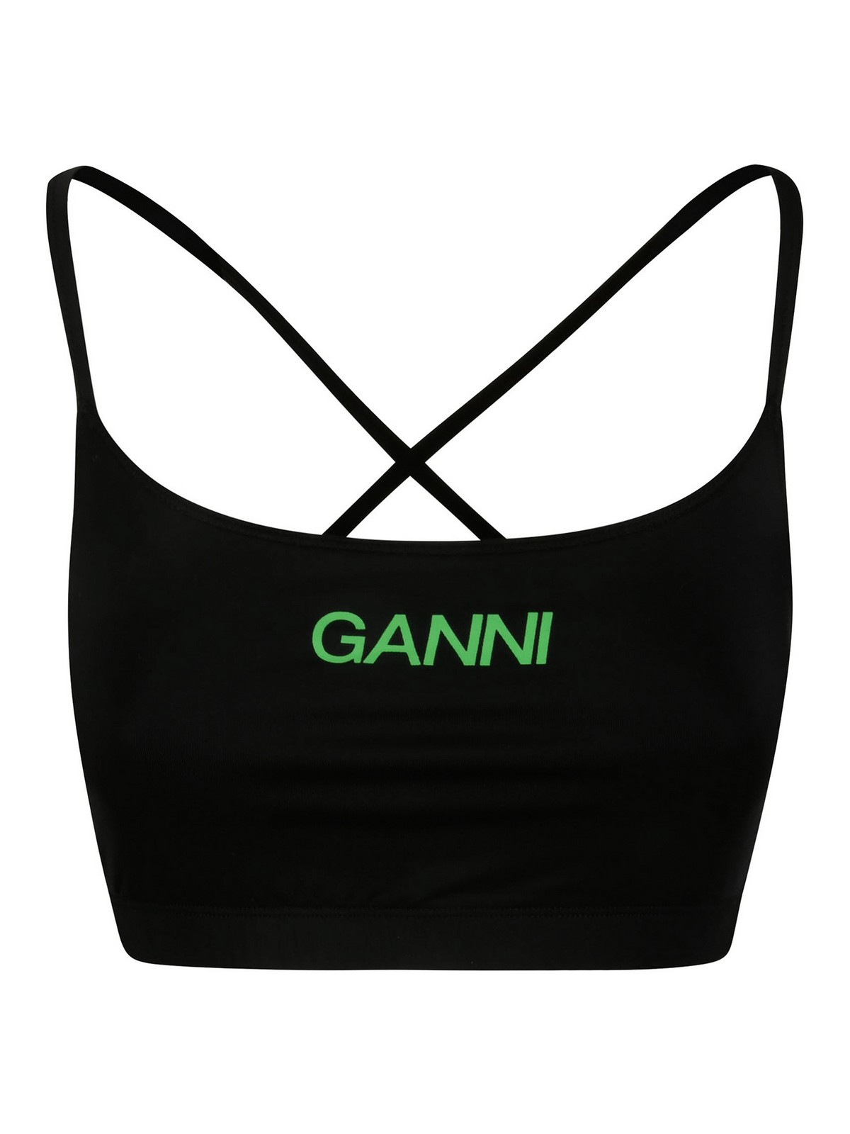 Shop Ganni Top - Active In Black