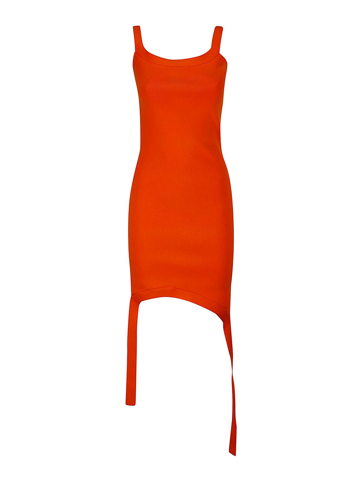 Jw Anderson Deconstructed Dress In Orange