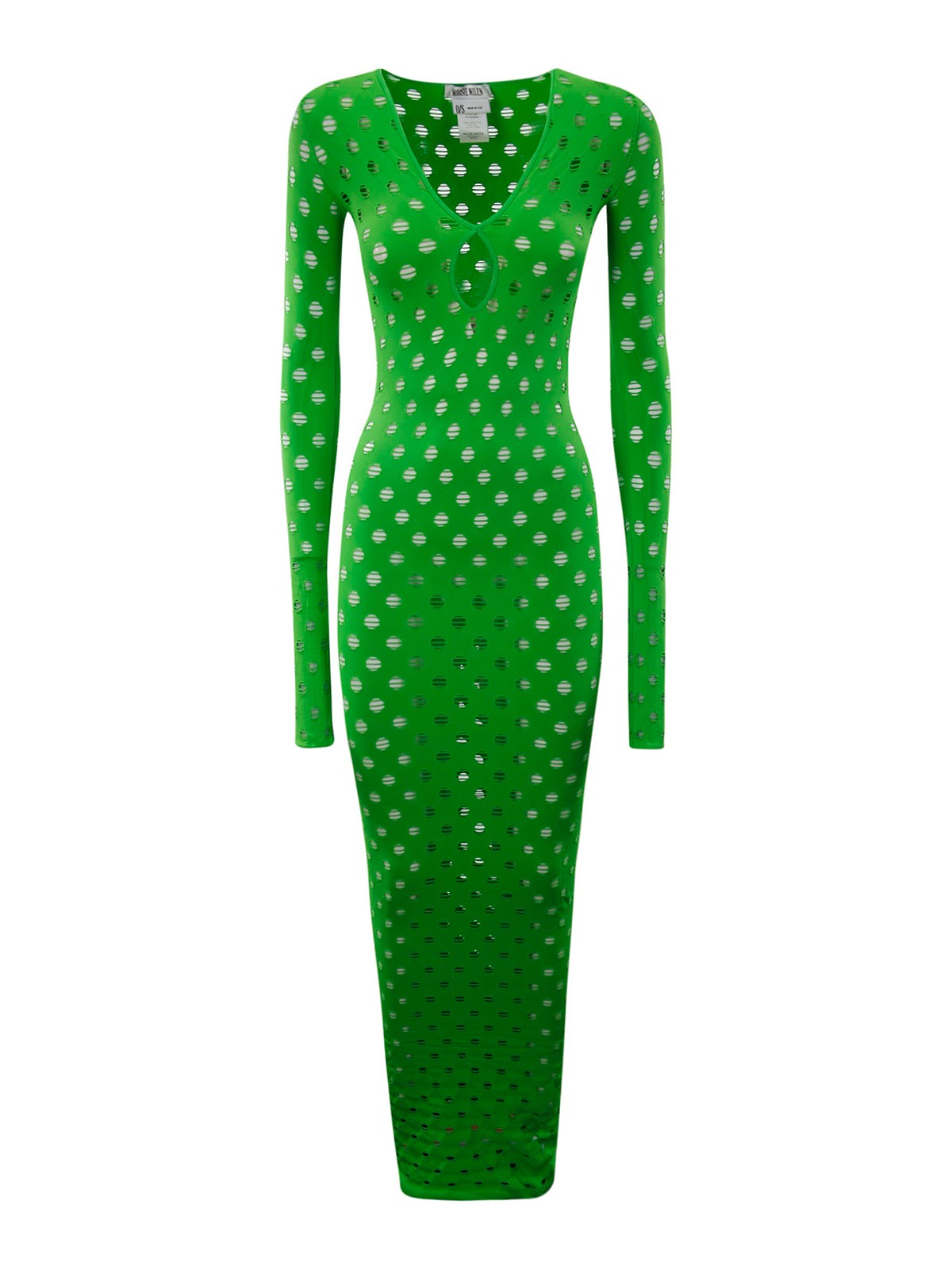 Maisie wilen Perforated gown - Green - Women|YS450PS23CHARTREUSE