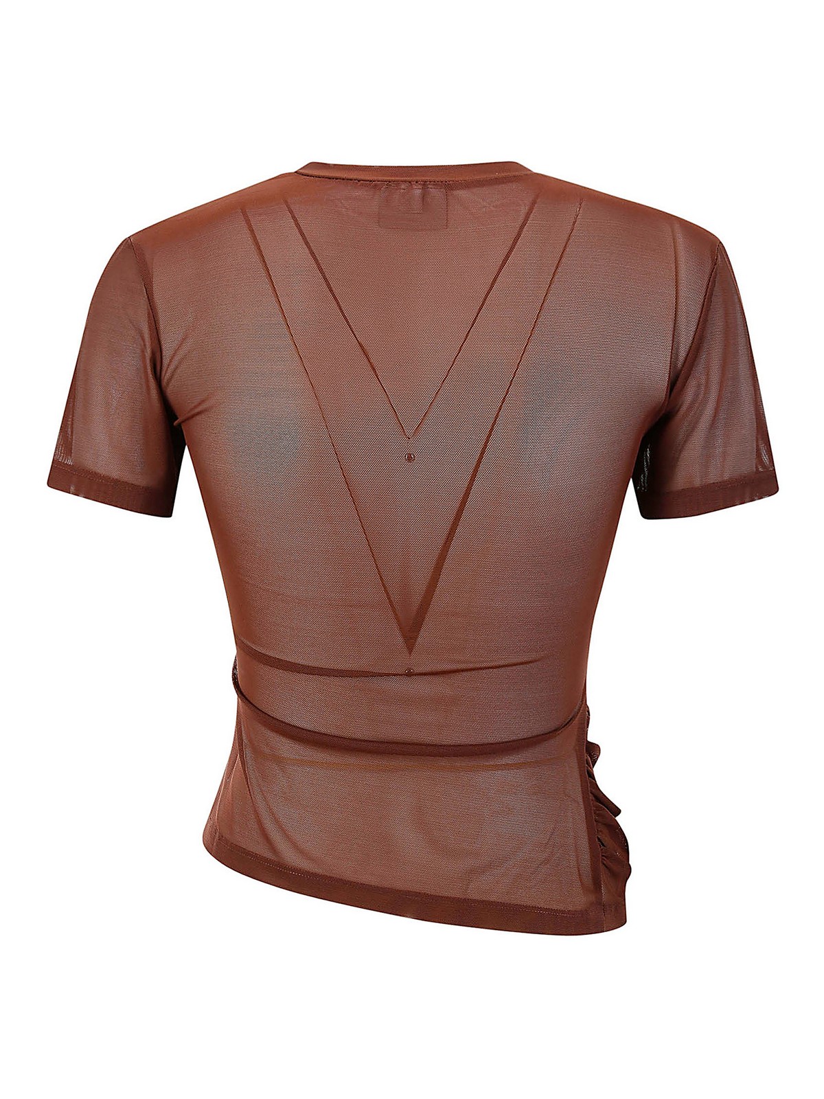 Vaquera Titty twister top knit - Brown - Women|VAQ05B1051