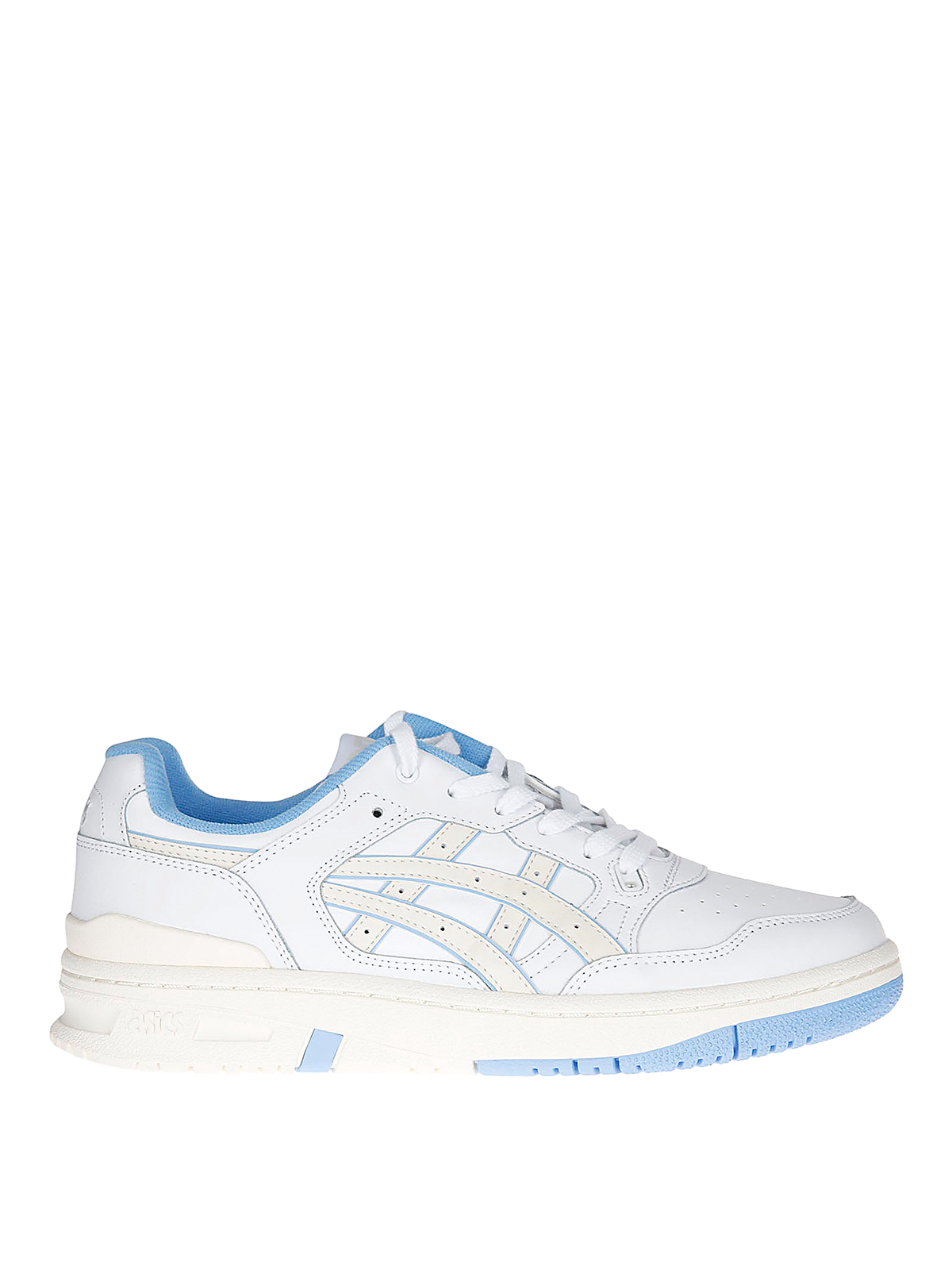 Shop Asics Leather Sneakers In White