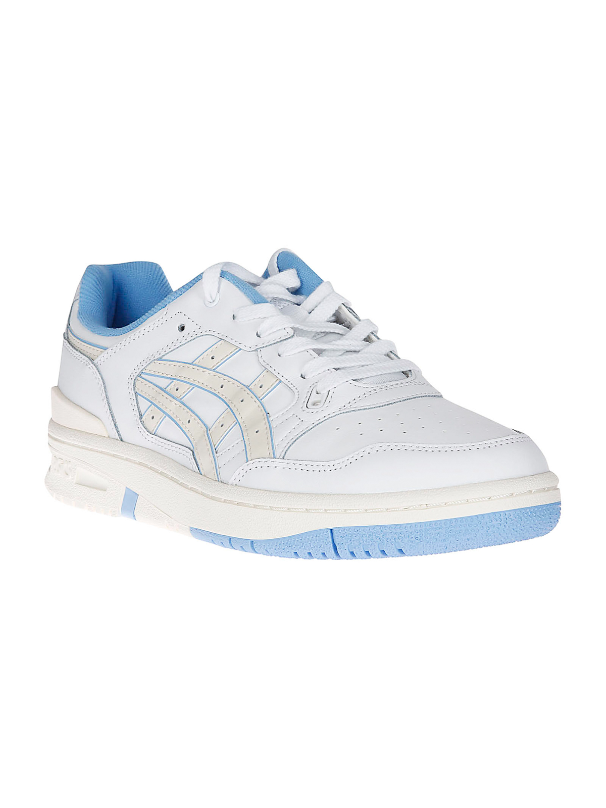 Shop Asics Leather Sneakers In White