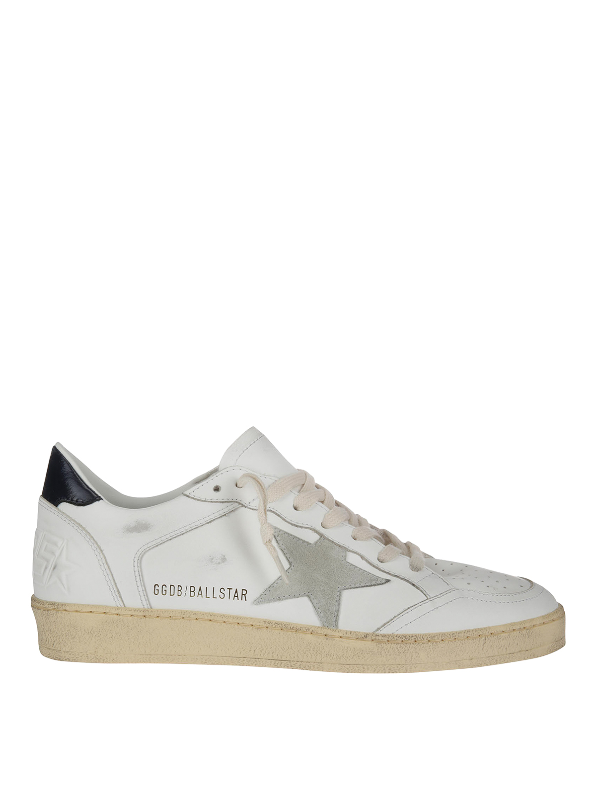 Golden Goose Leather Sneakers In Blanco