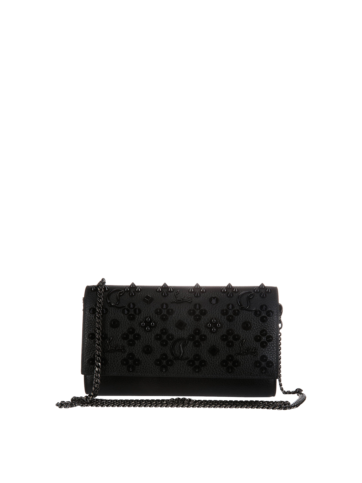 Christian Louboutin Paloma Leather Wallet In Black