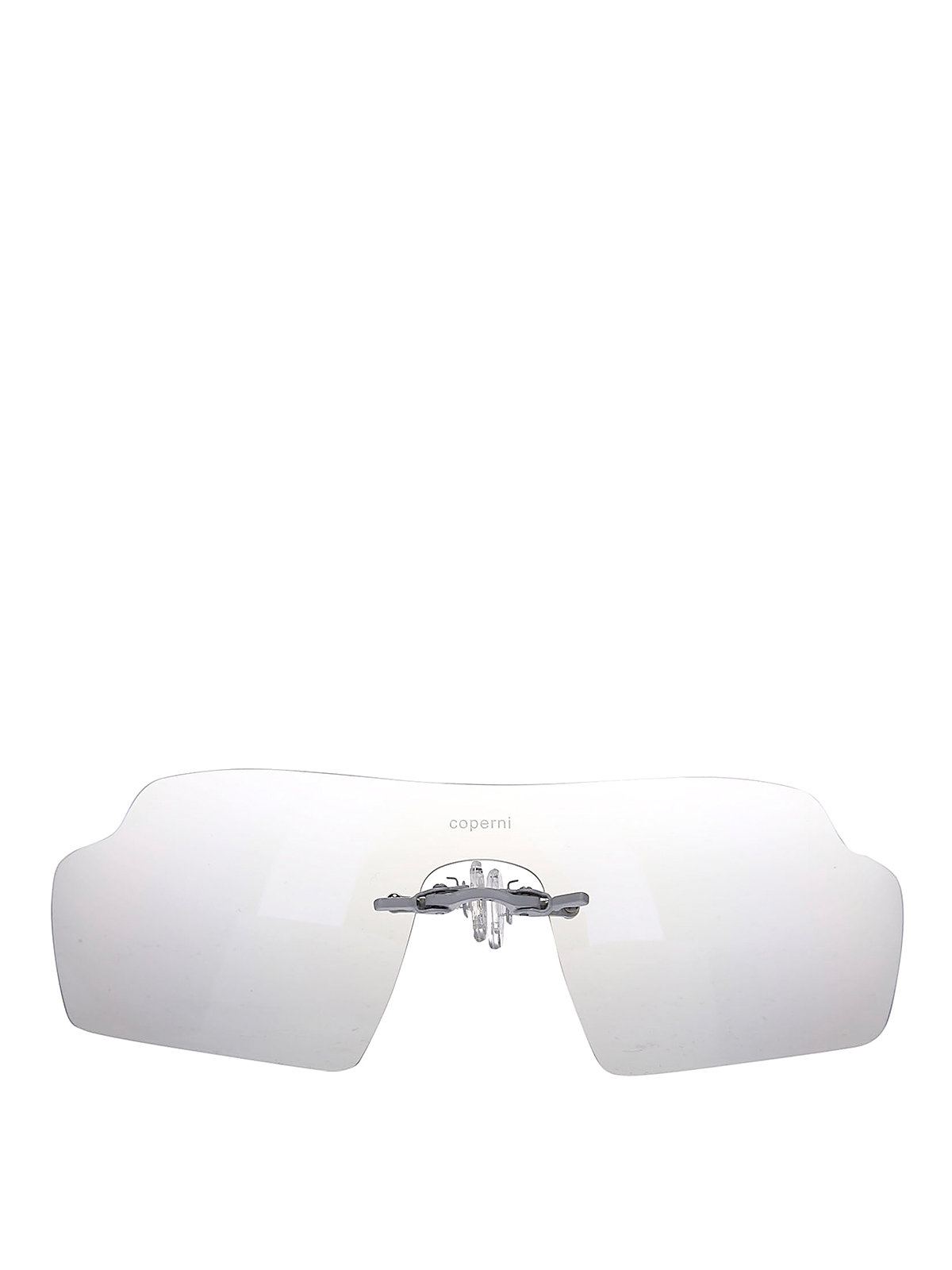 Shop Coperni Clip On Sunglasses In White