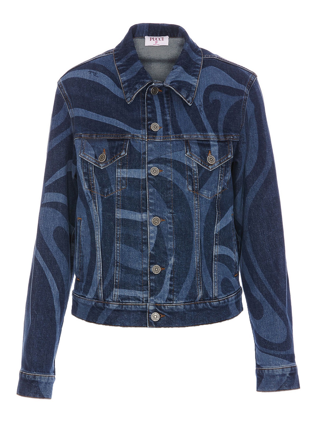 Shop Emilio Pucci Denim Jacket In Blue