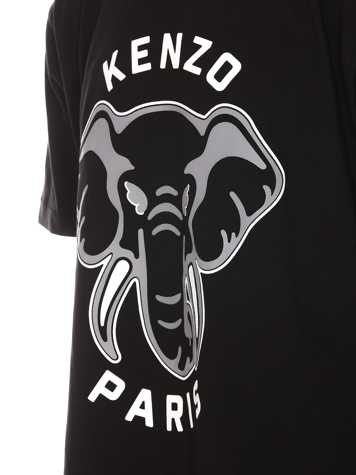 Kenzo Varsity jungle elephant t-shirt - Black|FD65TS0064SG99J