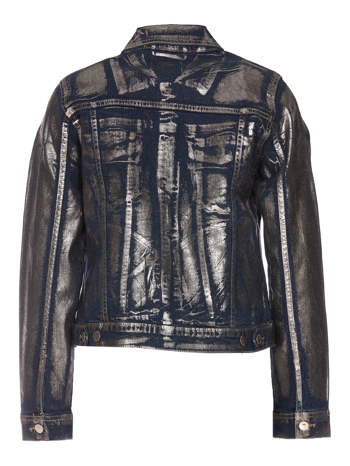 Blazers Madison Maison Laminated denim jacket 955BLUSCUROPIOMBO