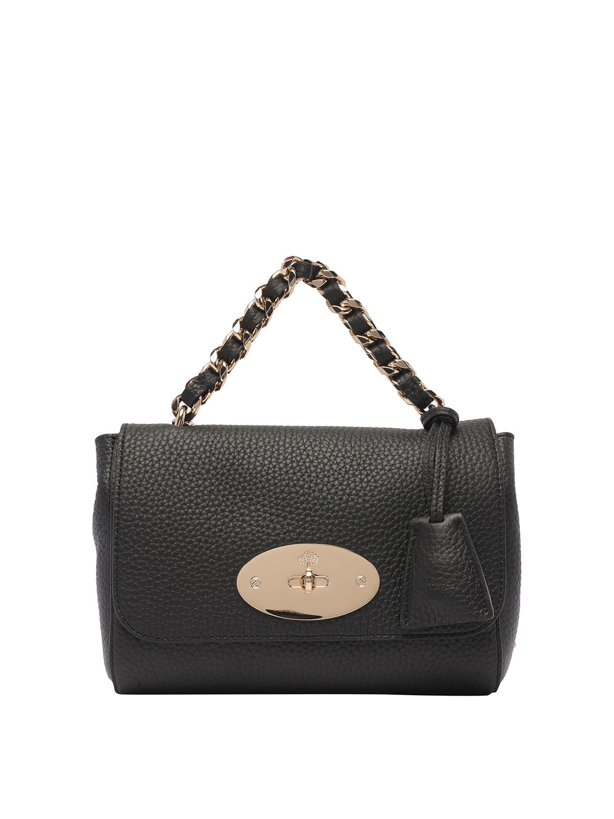 Mulberry Top Handle Lily Bag In Black