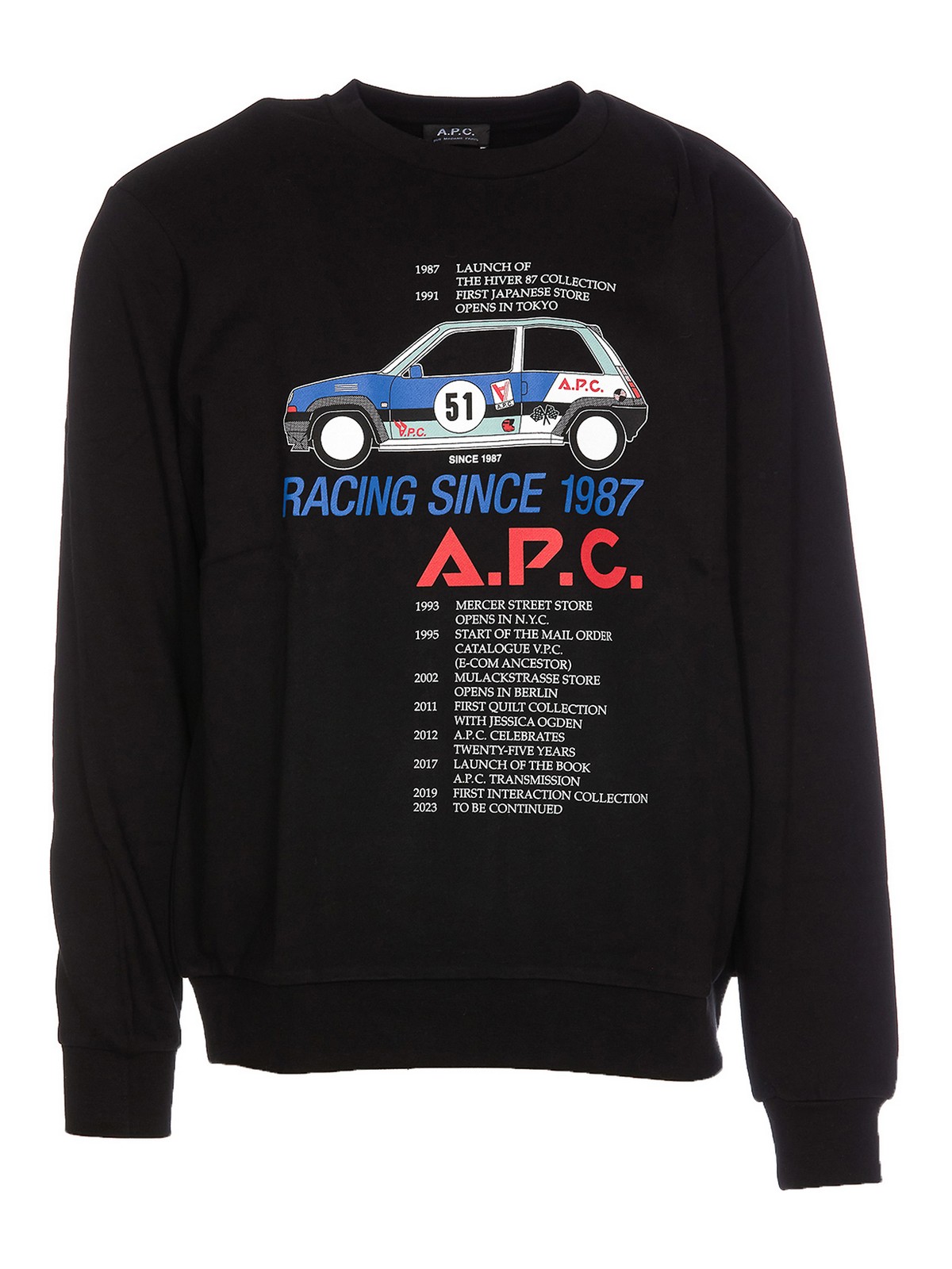 Shop Apc Mack Sweatshirt In Black
