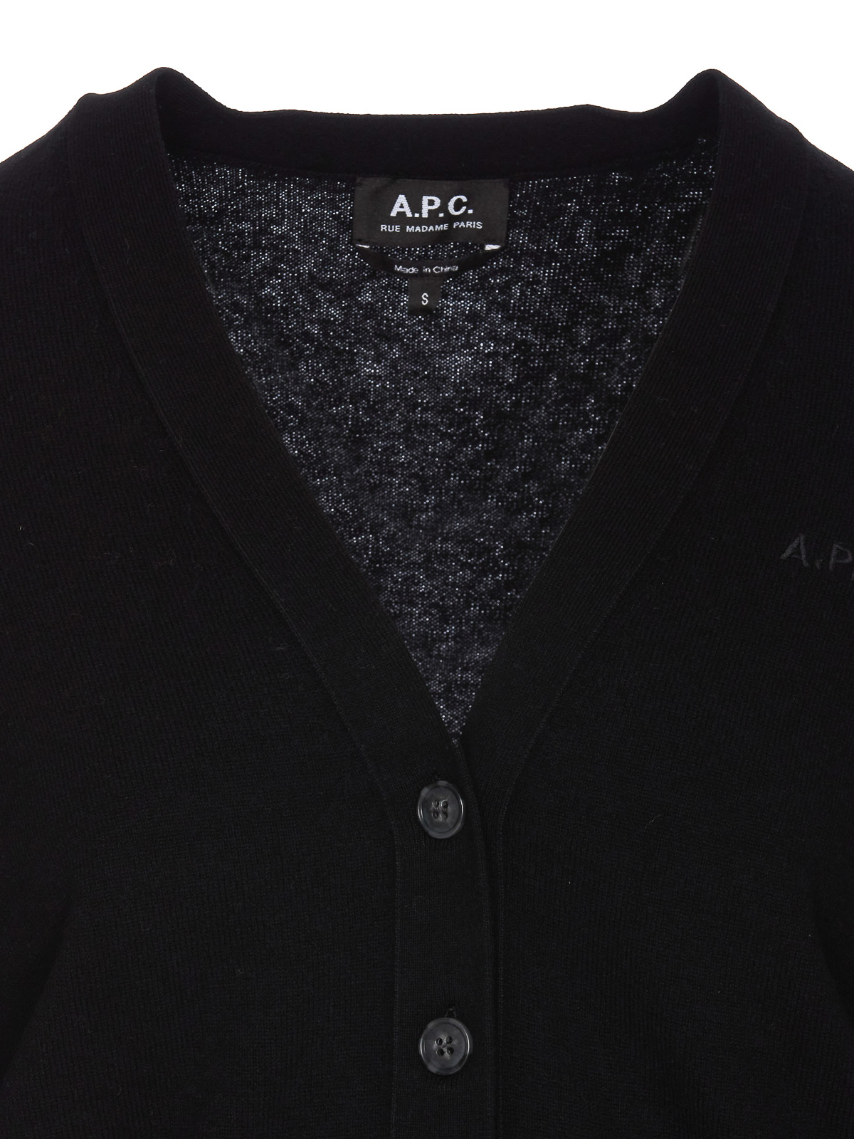 Shop Apc Louisa Cardigan In Black