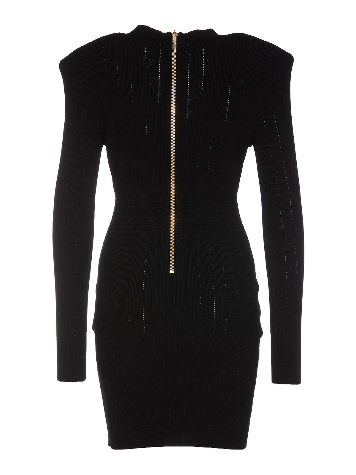 Balmain black dress tight model - Black - Women|R8059KB070PA