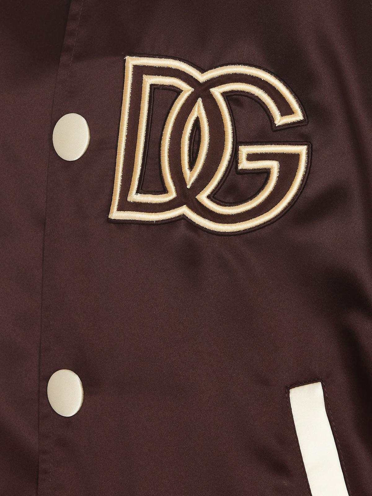 Shop Dolce & Gabbana Dg Patch Jacket In Brown