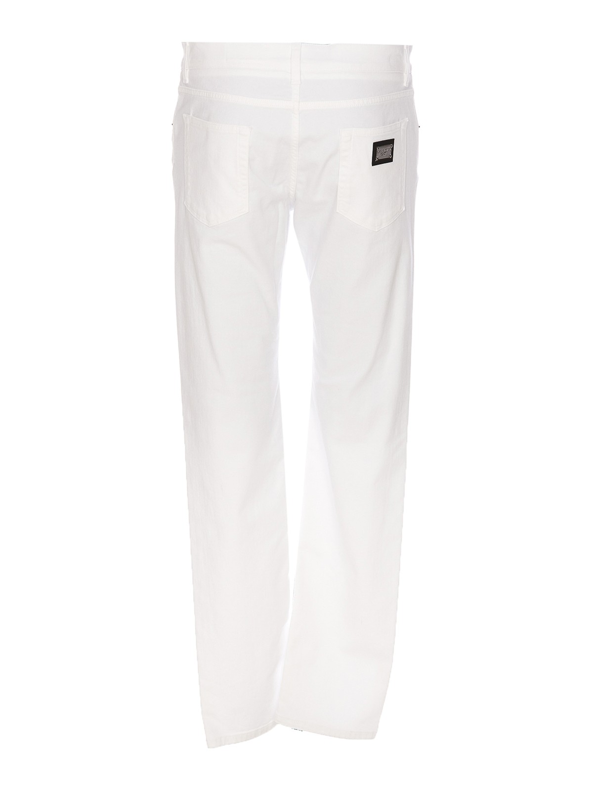 Shop Dolce & Gabbana Skinny Denim Jeans In Blanco