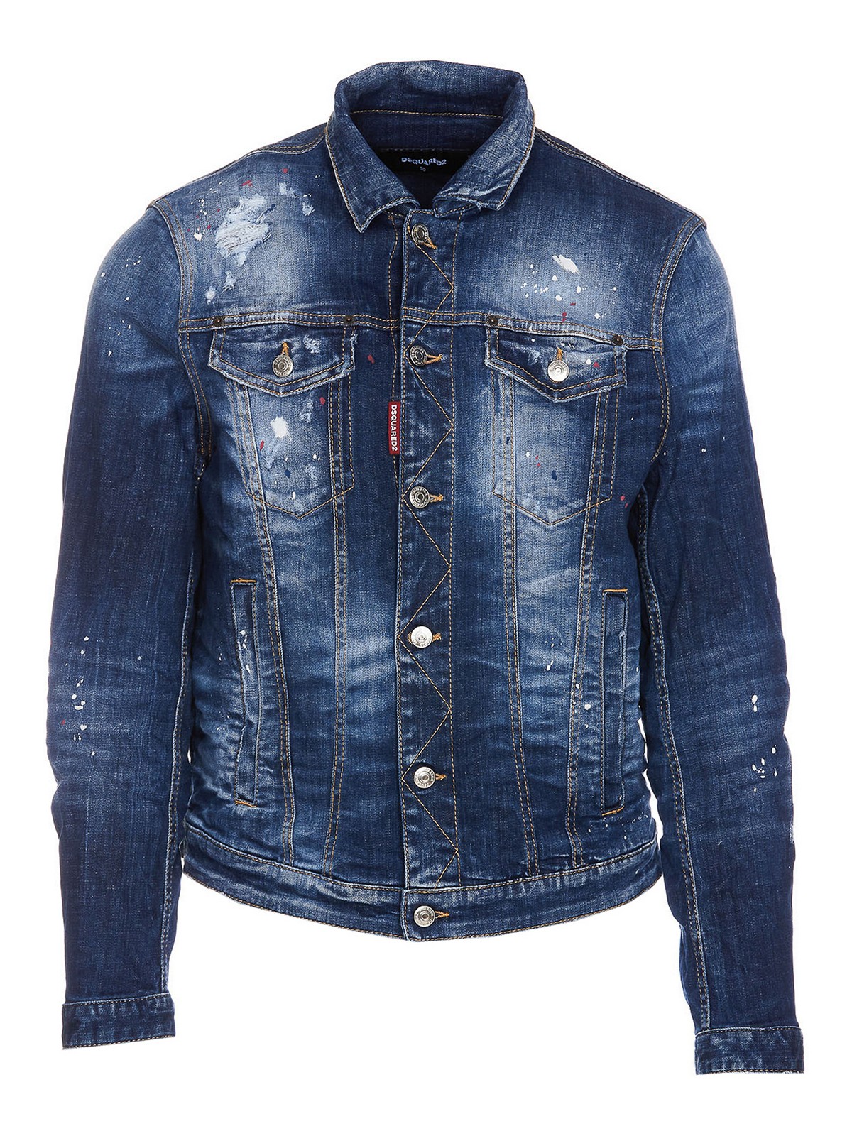 Shop Dsquared2 Dan Jean Denim Jacket In Blue