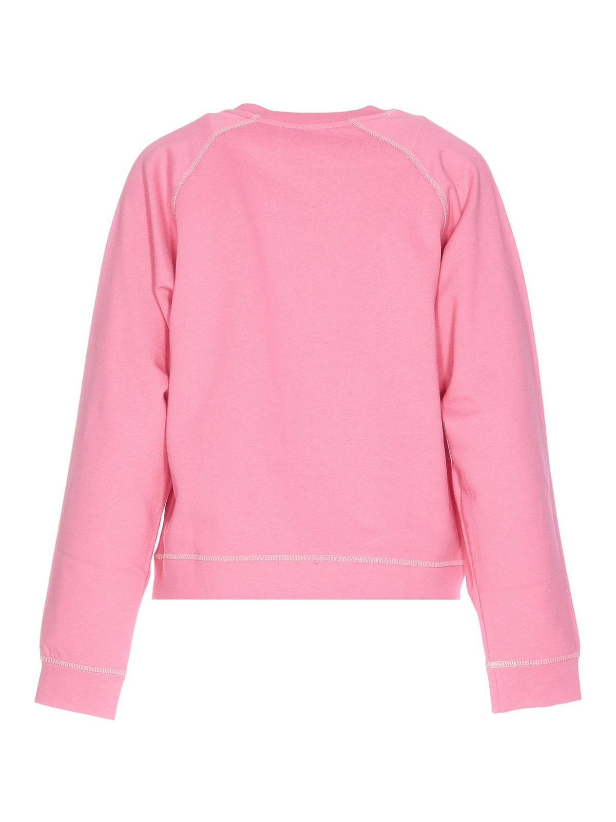 Shop Ganni Isoli Logo Sweatshirt In Pink