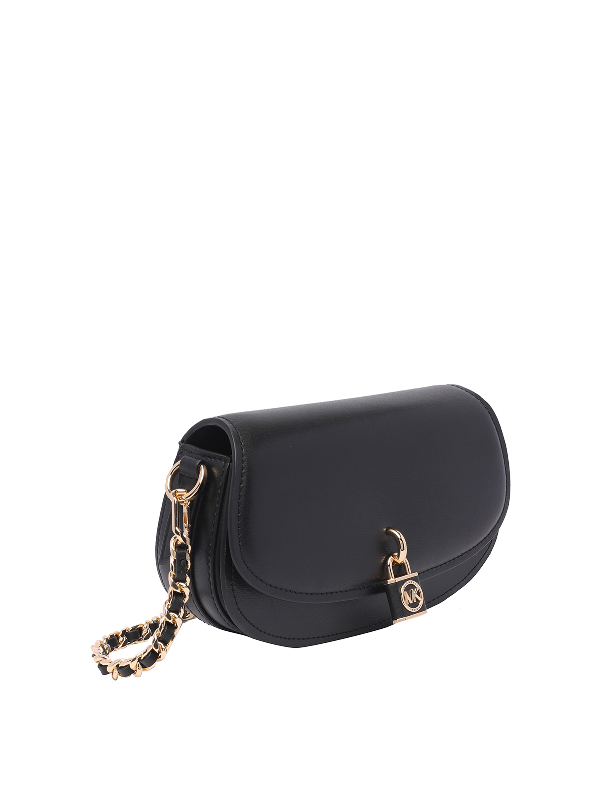 Michael Kors Women's Mina Small Chain Crossbody Bag - Black - Shoulder Bags