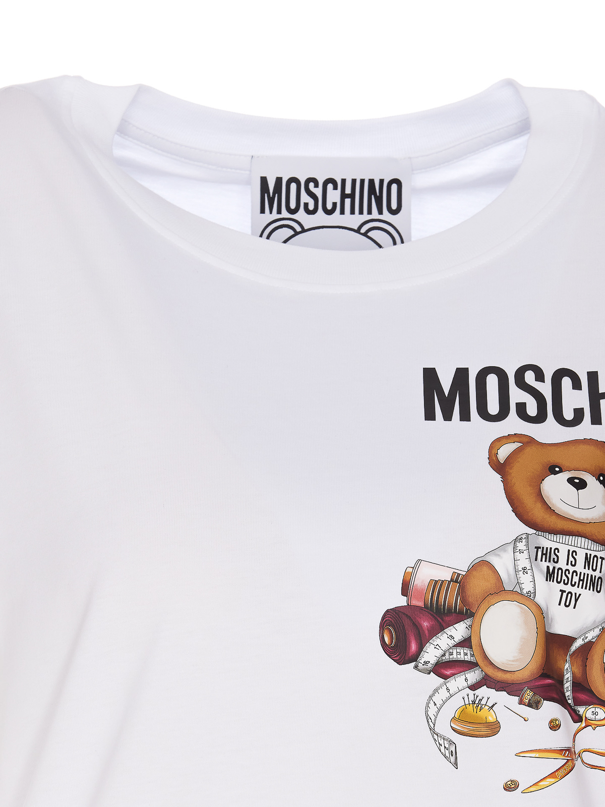Tシャツ・カットソー MOSCHINO Women Tops 07120541 WHITE Moschino Teddy Bear T-shirt | White | FARFETCH