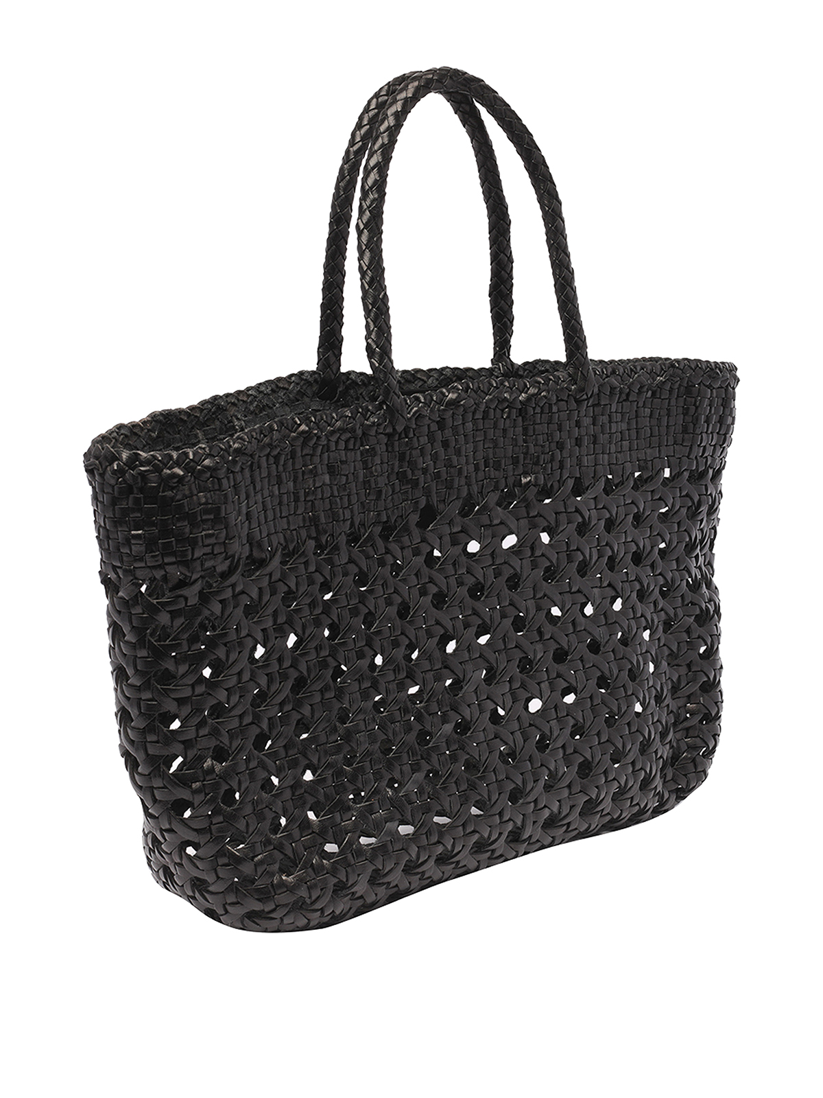 Shop Dragon Diffusion Cannage Kanpur Hand Bag In Black